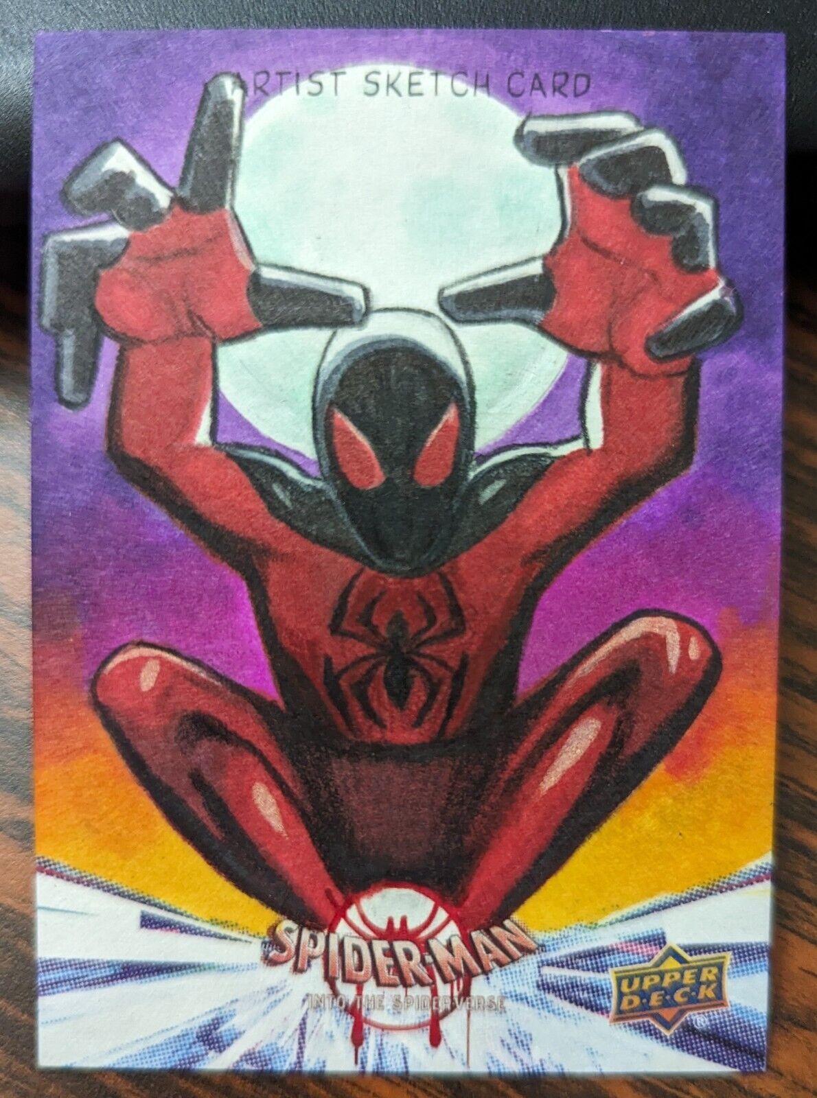 2022 Marvel Spider-Man: Into the Spider-Verse Sketch Card Frank Kadar Auto 1/1