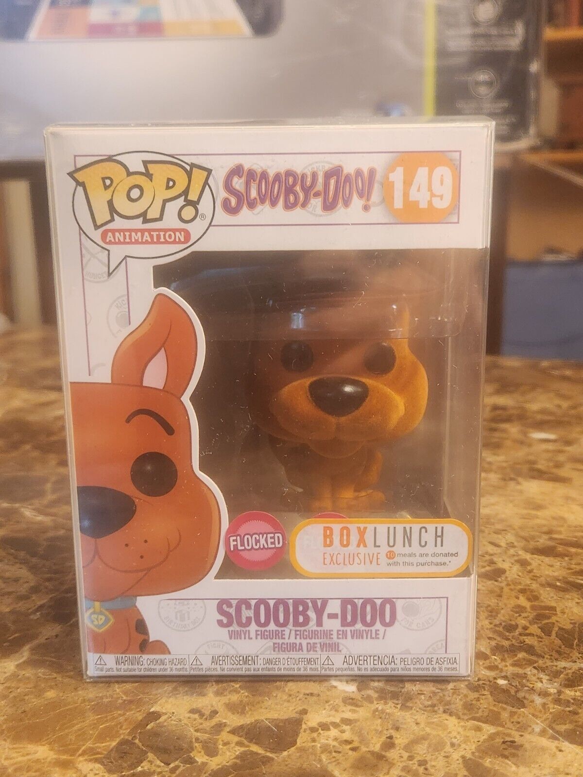 Funko Pop Vinyl: Scooby-Doo - Scooby Doo - (Flocked , Orange) - Box Lunch