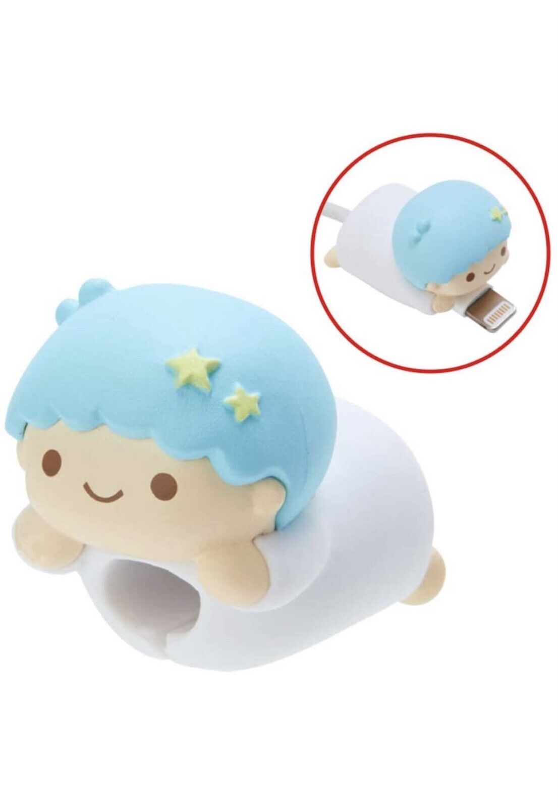 Cute New Sanrio Little Twin Stars Kiki Cable Bite Character iPhone Cable Protect