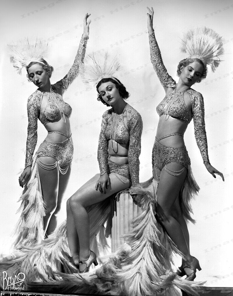 8x10 Print Burlesque Showgirl Dancers by Bruno of Hollywood 1930's #2017918