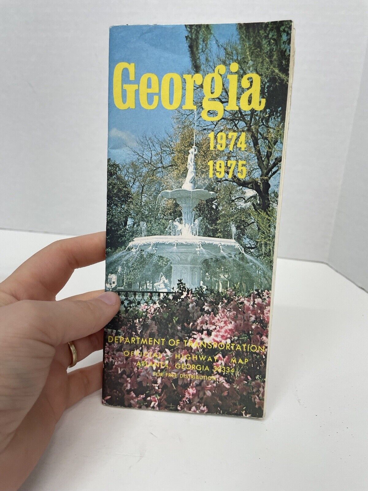 georgia 1974 1975 highway map