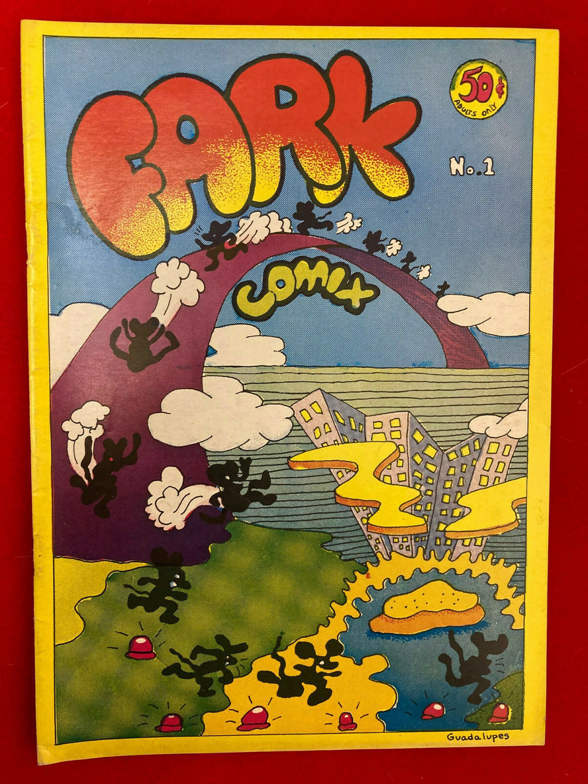 1969 Aardvark Press FARK COMIX #1 Underground Comic Book Guadalupes 50 cent RARE