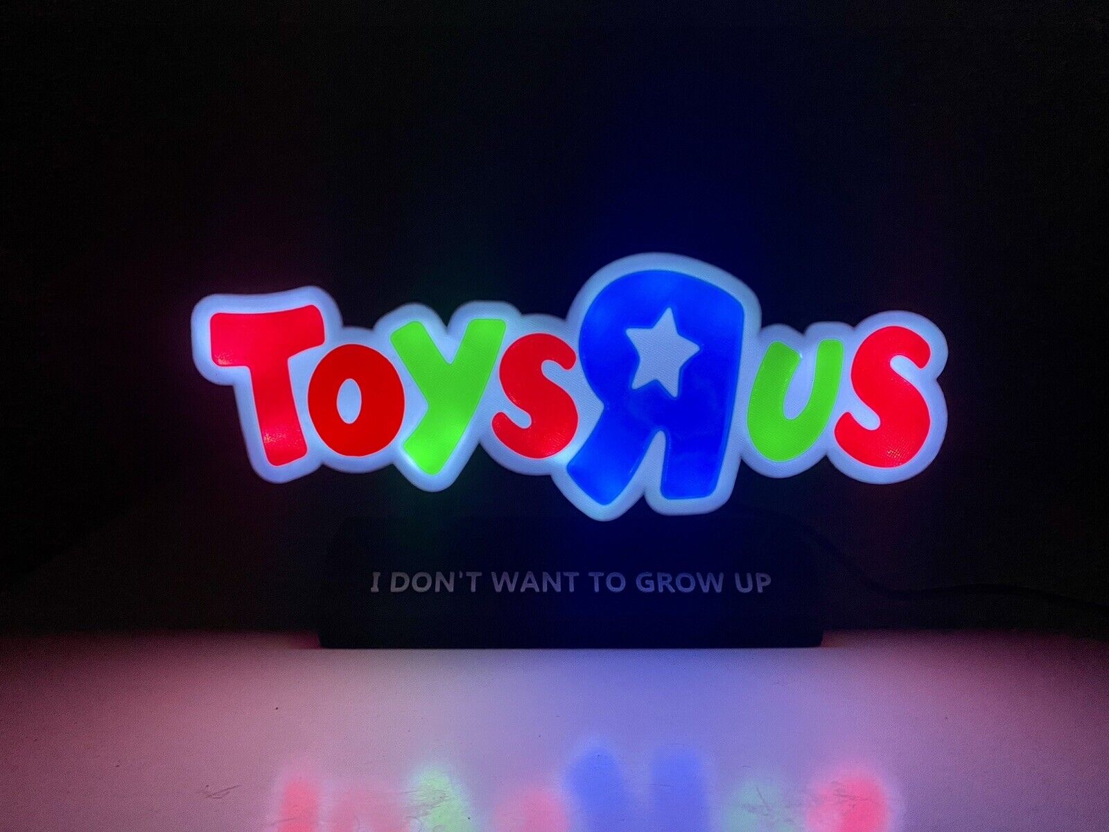 Light Up Toys R Us Decoration Sign Extra Large XL 9” Wide