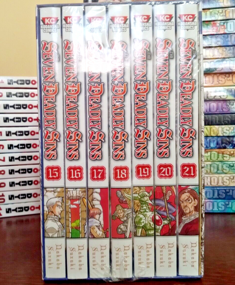 The Seven Deadly Sins Manga Box Set 3, Vol. 15-21 Nakaba Suzuki *FREE SHIPPING*