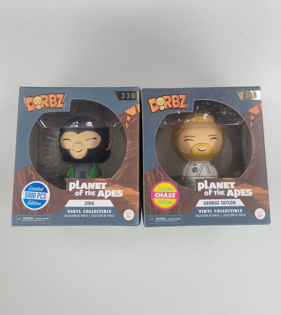 Funko Dorbz Planet of The Apes Zira & George Taylor CHASE #328 & #330