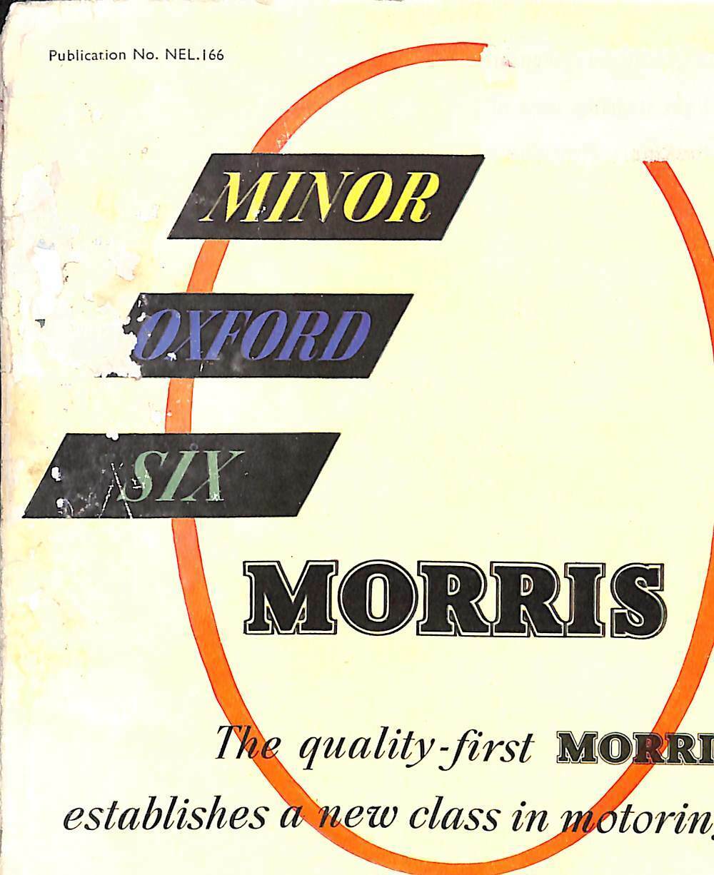 Original Minor Morris Oxford Six Brochure/Poster 1950
