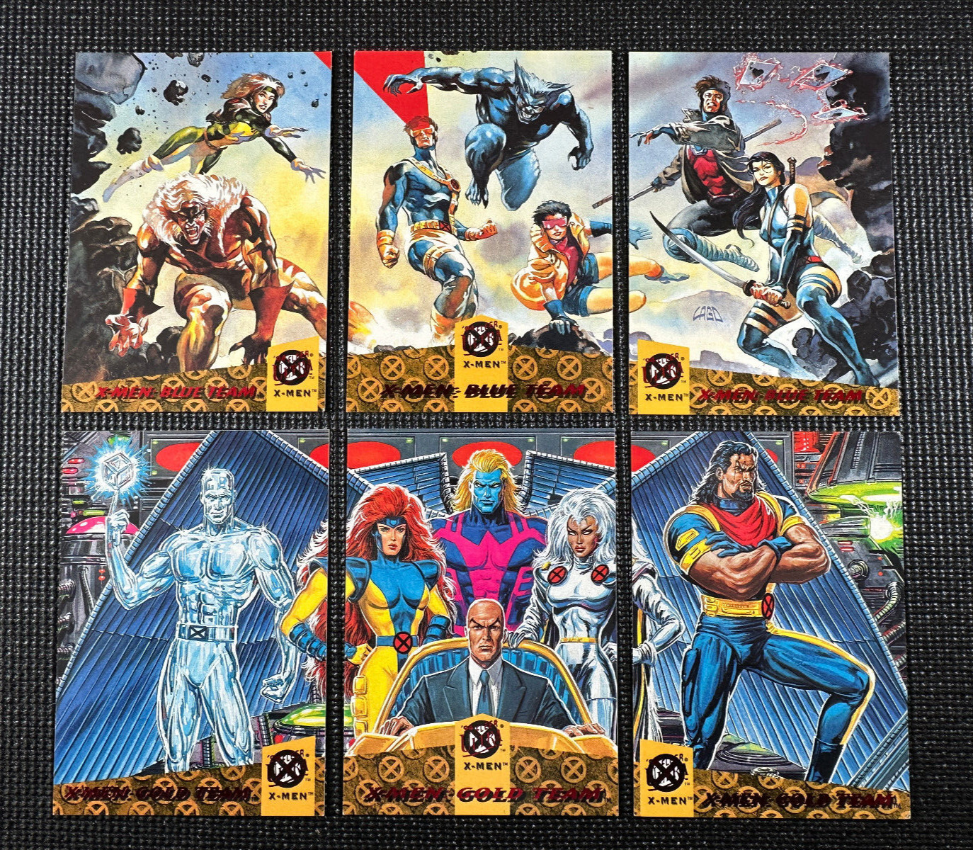 1994 Fleer Ultra Marvel X-Men - Team Triptych - Complete Set (6 Cards) - CLEAN