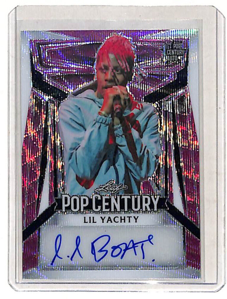 2023 Leaf Pop Century Lil Yachty 2/5 Pink Auto Autograph Card Rapper