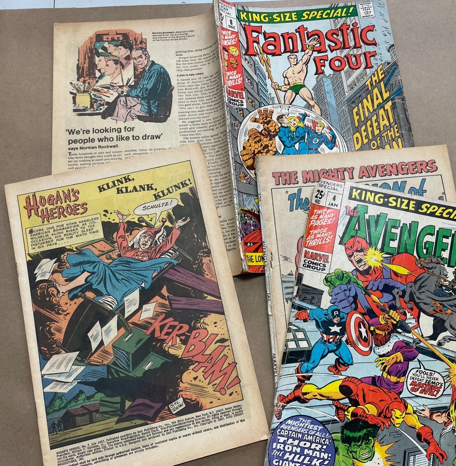 Fantastic Four & Avengers King Size Special. *Rare* Covers are off, rest is okay