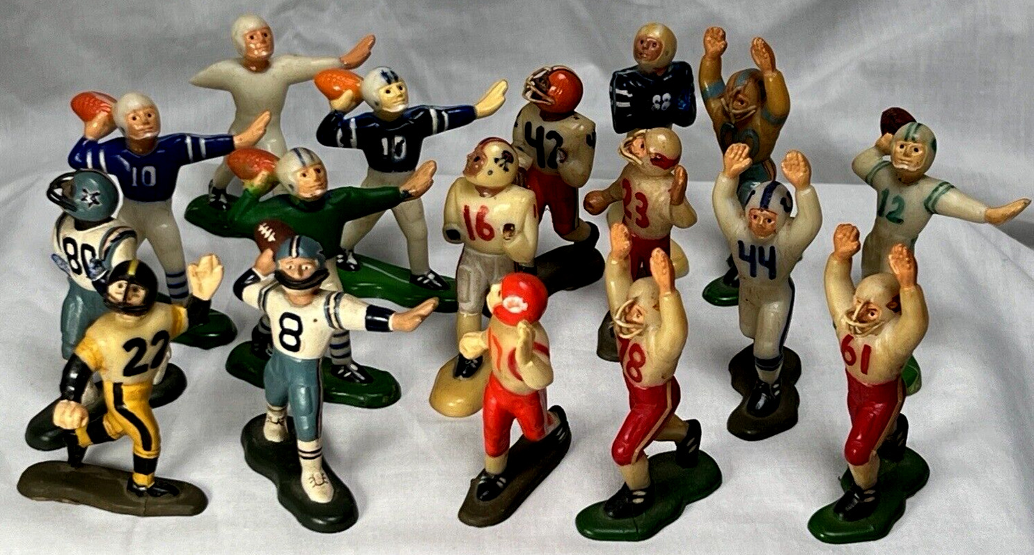 Vtg 1984 Bakery Crafts Hand Painted 1 of 1 NFL Team Figures Toppers Fast Ship