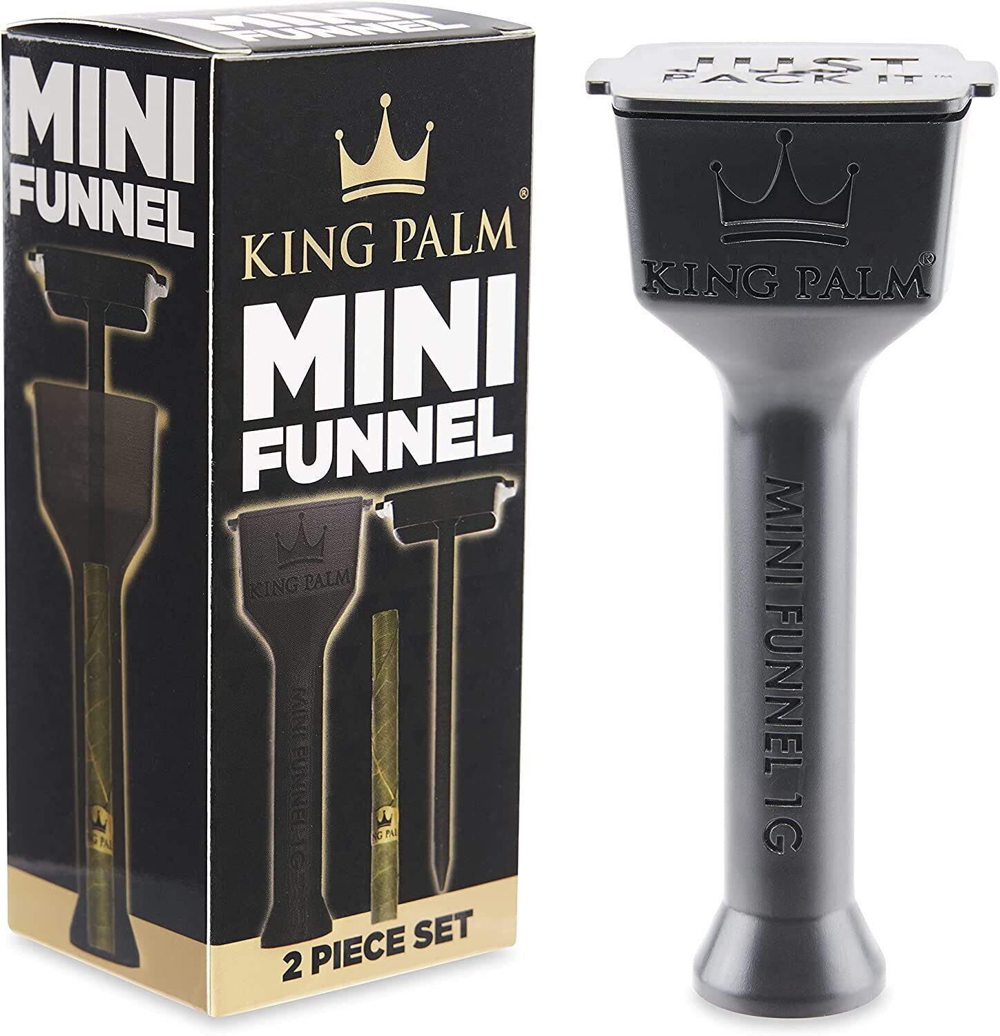 King Palm | Mini Size | Prerolled Cone Loader & Stuffer Funnel | 1 Count