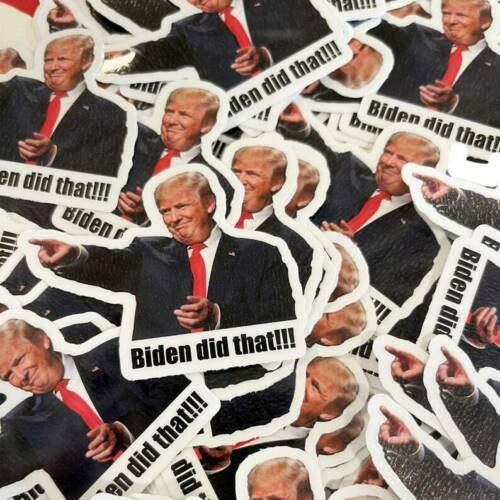 50pc trump Joe Biden I DID THAT Sticker Humor Funny Decal Sticker Set US