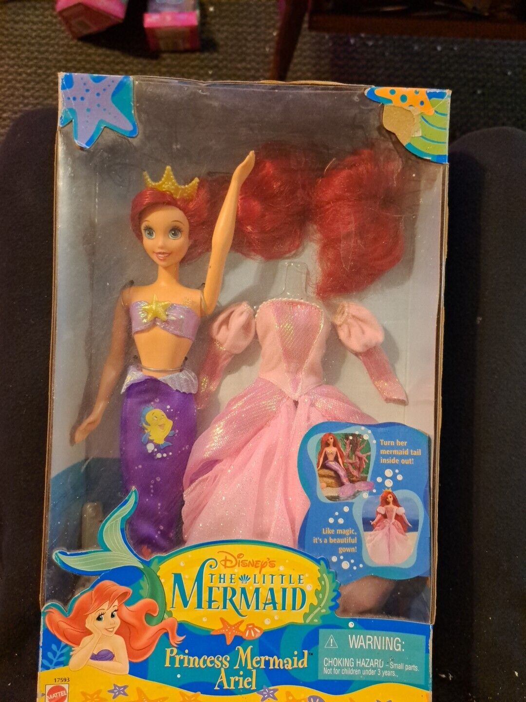 Vintage Mattel 1997 Disney\'s The Little Mermaid: Princess Mermaid Ariel Doll NIB