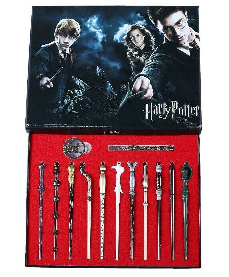 New 11 PCS Harry Potter Hermione Dumbledore Snape Magic Wands With Box Halloween