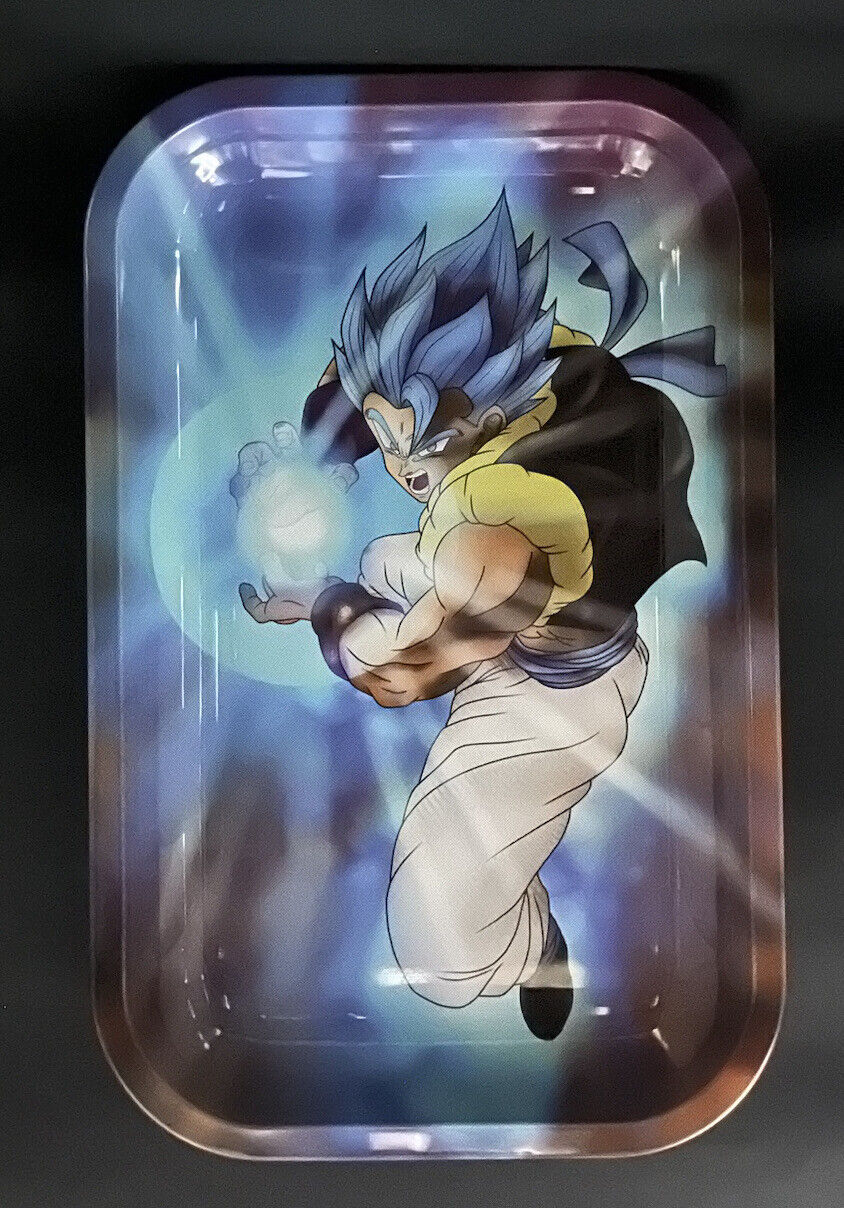 EyeCandy Rolling Tray with 3D Art Magnetic Lid Tray | DBZ Gogeta | Brand New