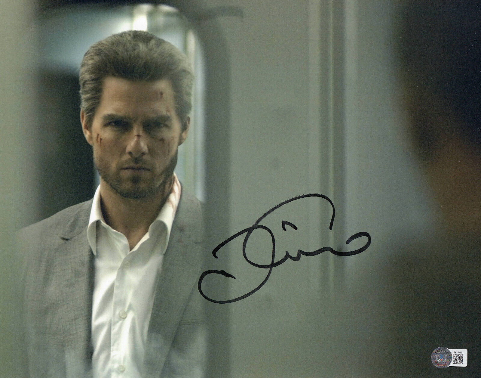 TOM CRUISE SIGNED AUTOGRAPH COLLATERAL 11X14 PHOTO BECKETT BAS
