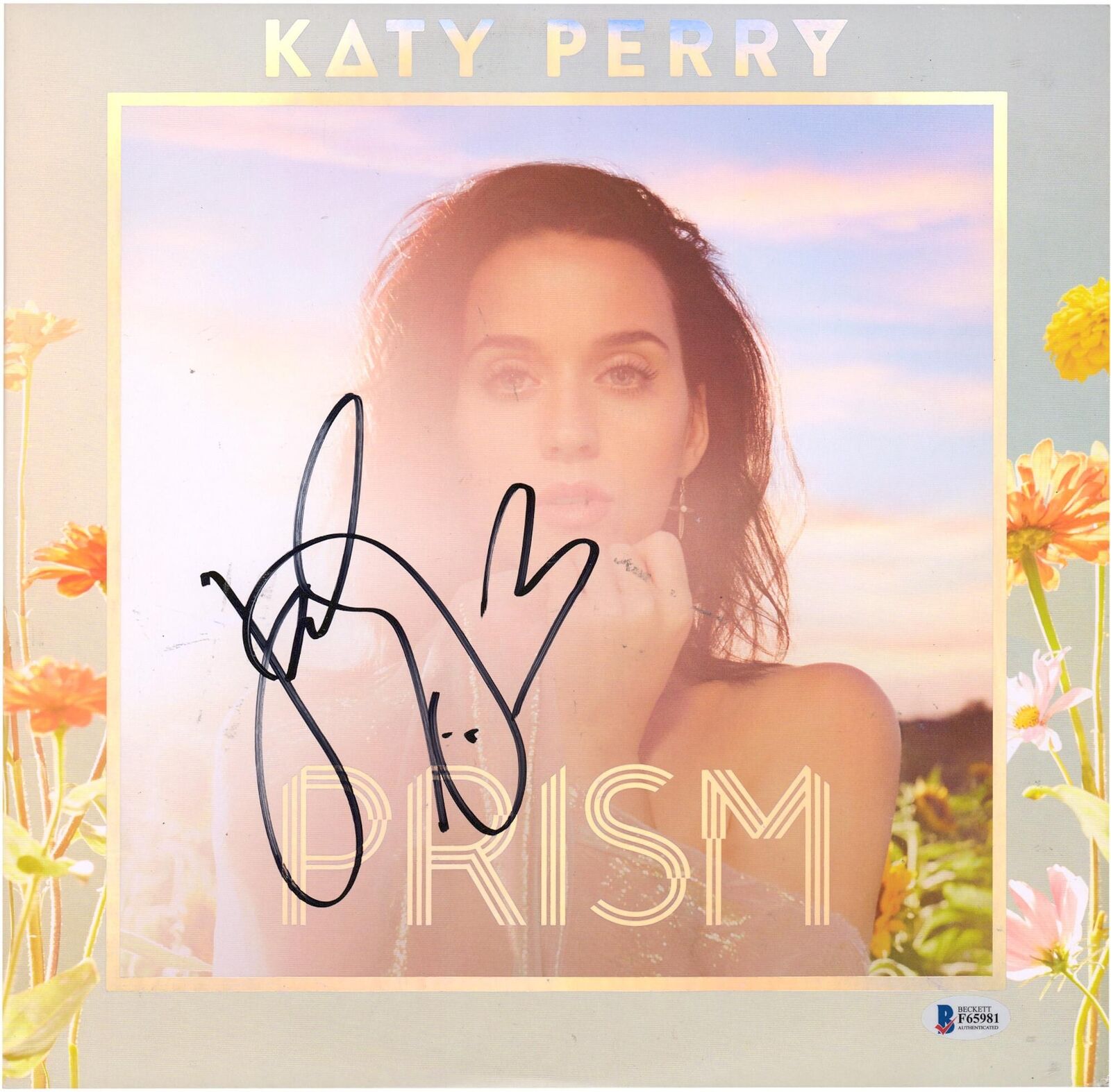Katy Perry Autographed Prism Album BAS