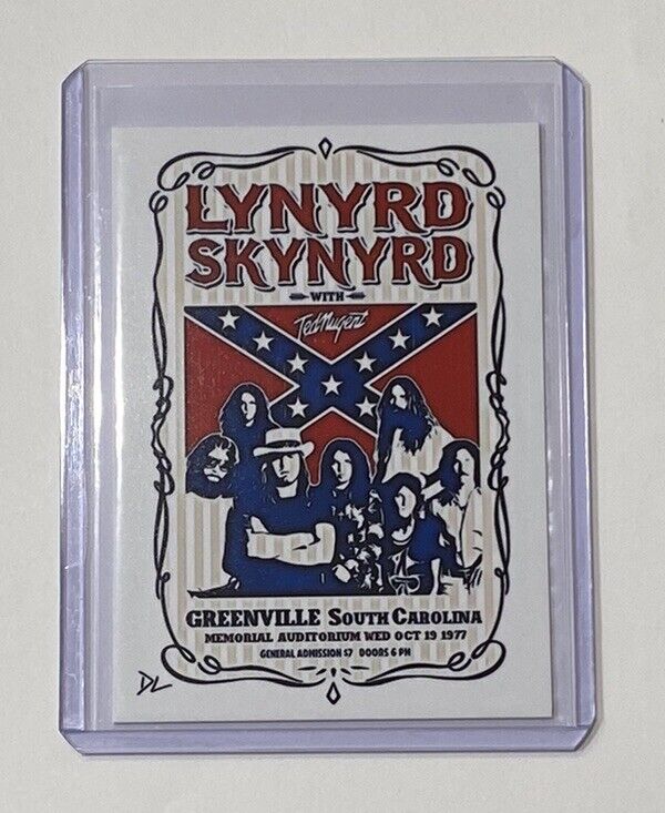 Lynyrd Skynyrd Limited Edition Artist Signed “Rock Icons” Trading Card 3/10