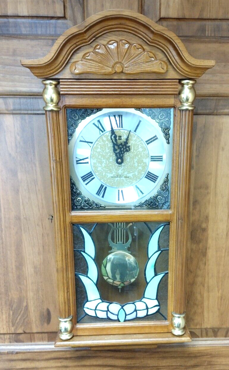 Vintage Crown Court Quartz Westminster Chime Wall Clock