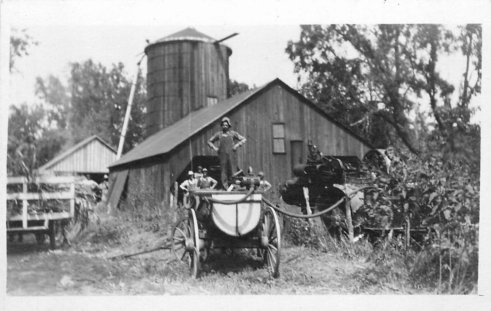 Postcard RPPC C-1910 Farm Agriculture rural life wagon 23-13330