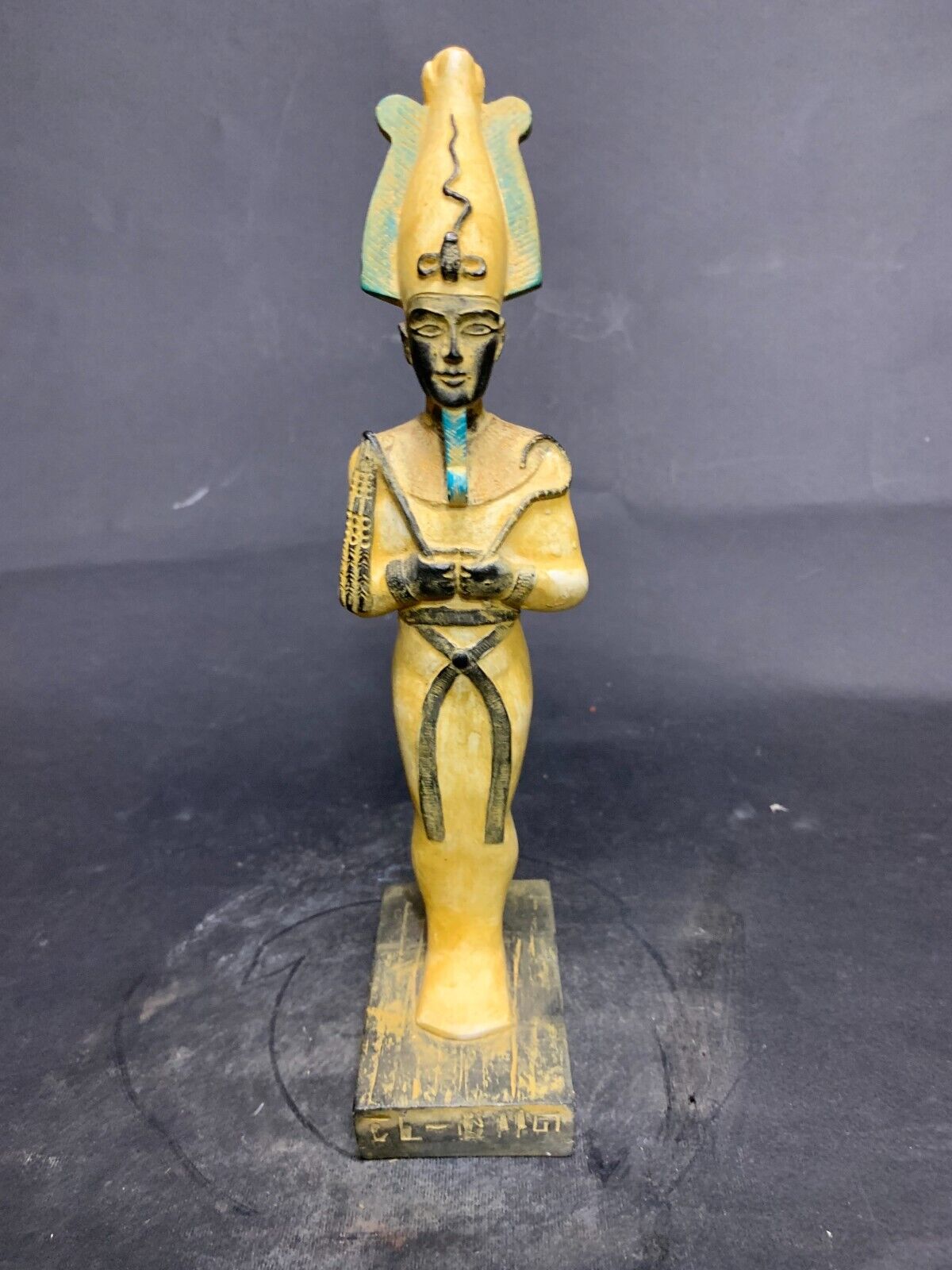 Rare Marvelous Osiris Altar Statue - Handmade Egyptian Lord of the Underworld