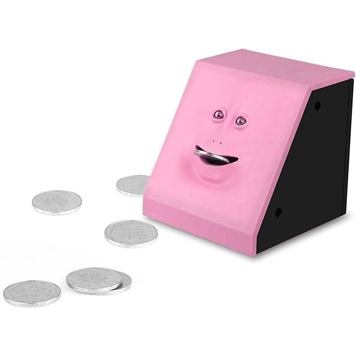 FaceBank Coin Eating Savings Money Box Piggy Bank for Kids Battery Operated