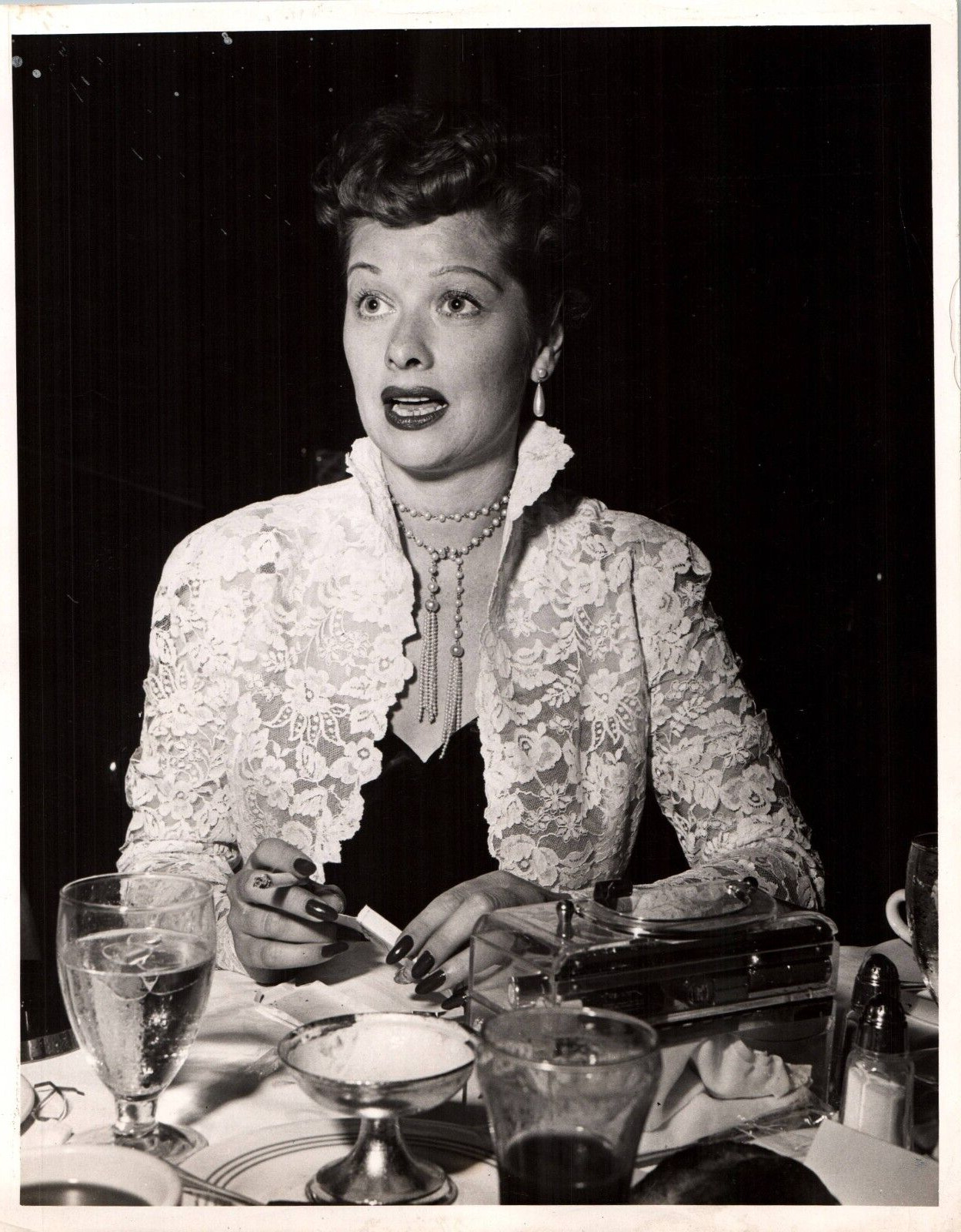 HOLLYWOOD BEAUTY LUCILLE BALL STUNNING PORTRAIT 1940 MEL TRAXEL ORIG Photo C37