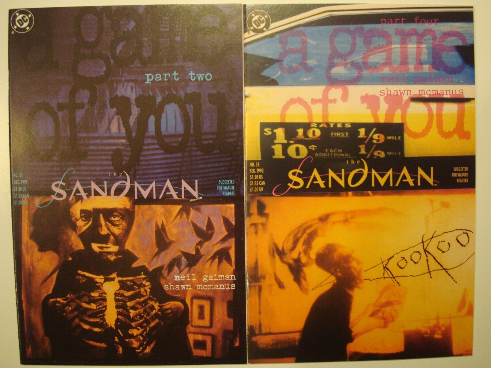 THE SANDMAN #33 and #35  CGC Pre-Screen    High  Grade   Neal Gaiman