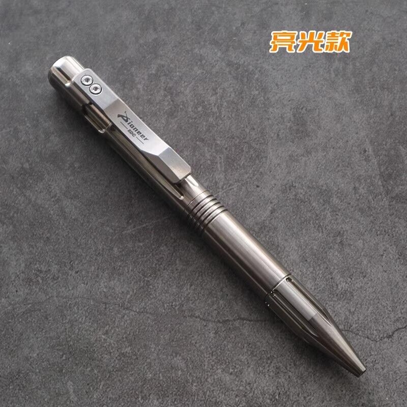1PC Titanium Ballpoint Pen EDC Pocket Pen Office Business Writing Signature Gift