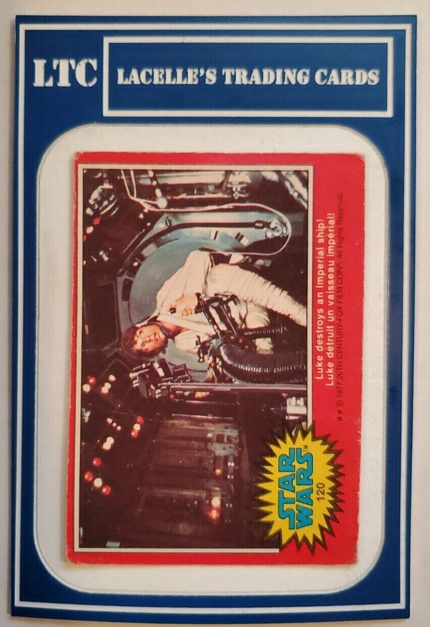 1977 TOPPS Star Wars - Luke destroys an Imperial ship #120