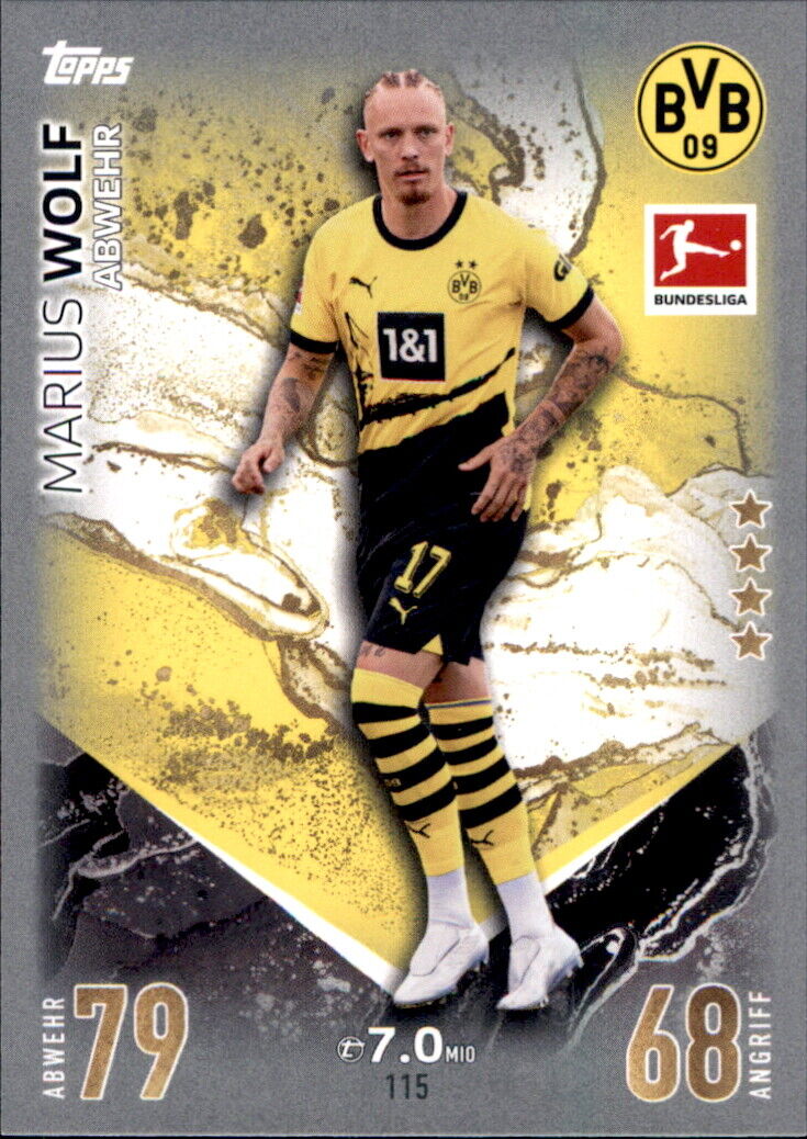 Match Attax Bundesliga 2023 2024 23/24 - 115 - Marius Wolf