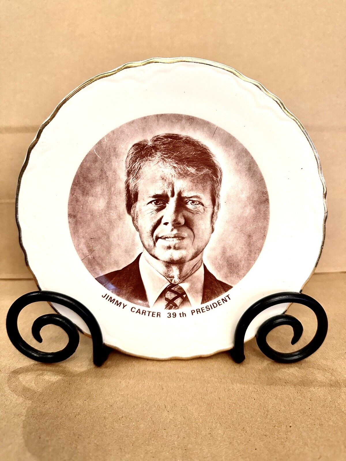 Jimmy Carter Presidential Portrait Plate