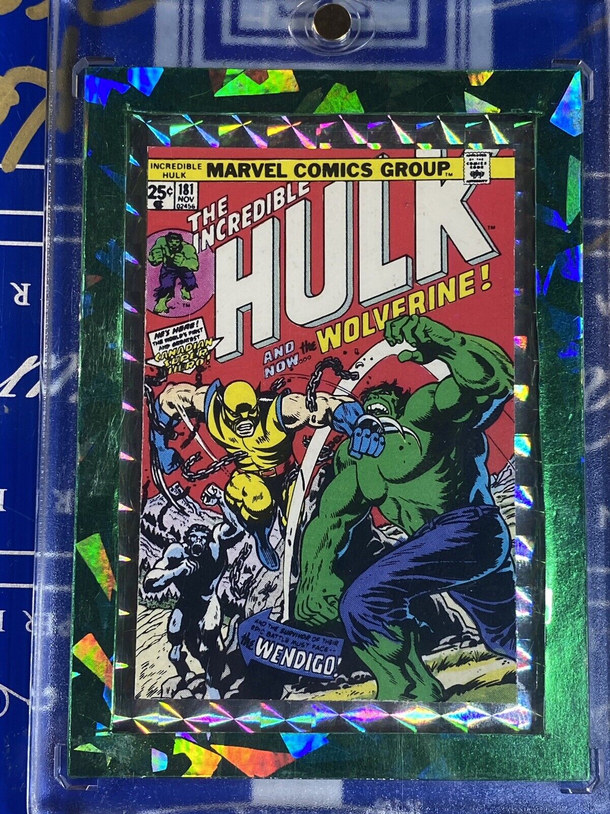 Custom Incredible Hulk ACEO Card By The Angry Lion - 1990 Marvel Card