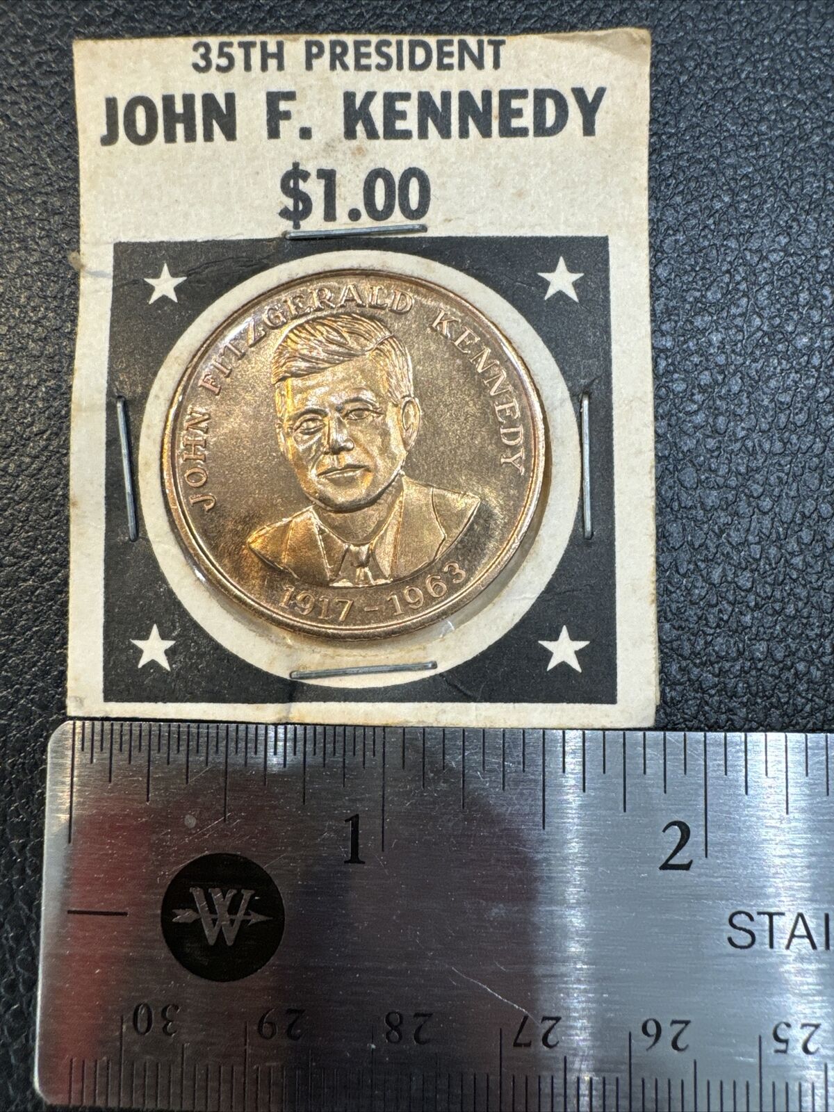 John F Kennedy 35th US President 1917-1963  $1.00 Coin. Mint. New. UNC.