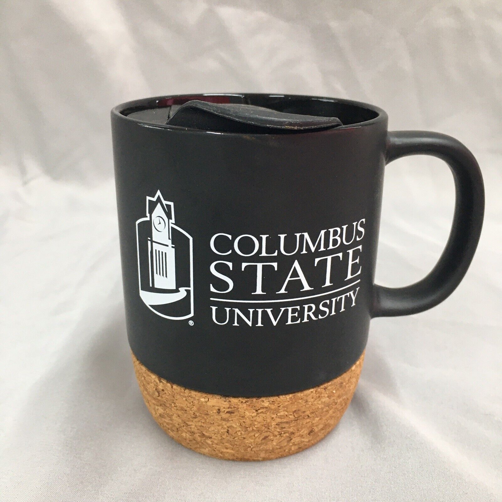 Liquid Logic Columbus State University Black Coffee Mug W/ Lid