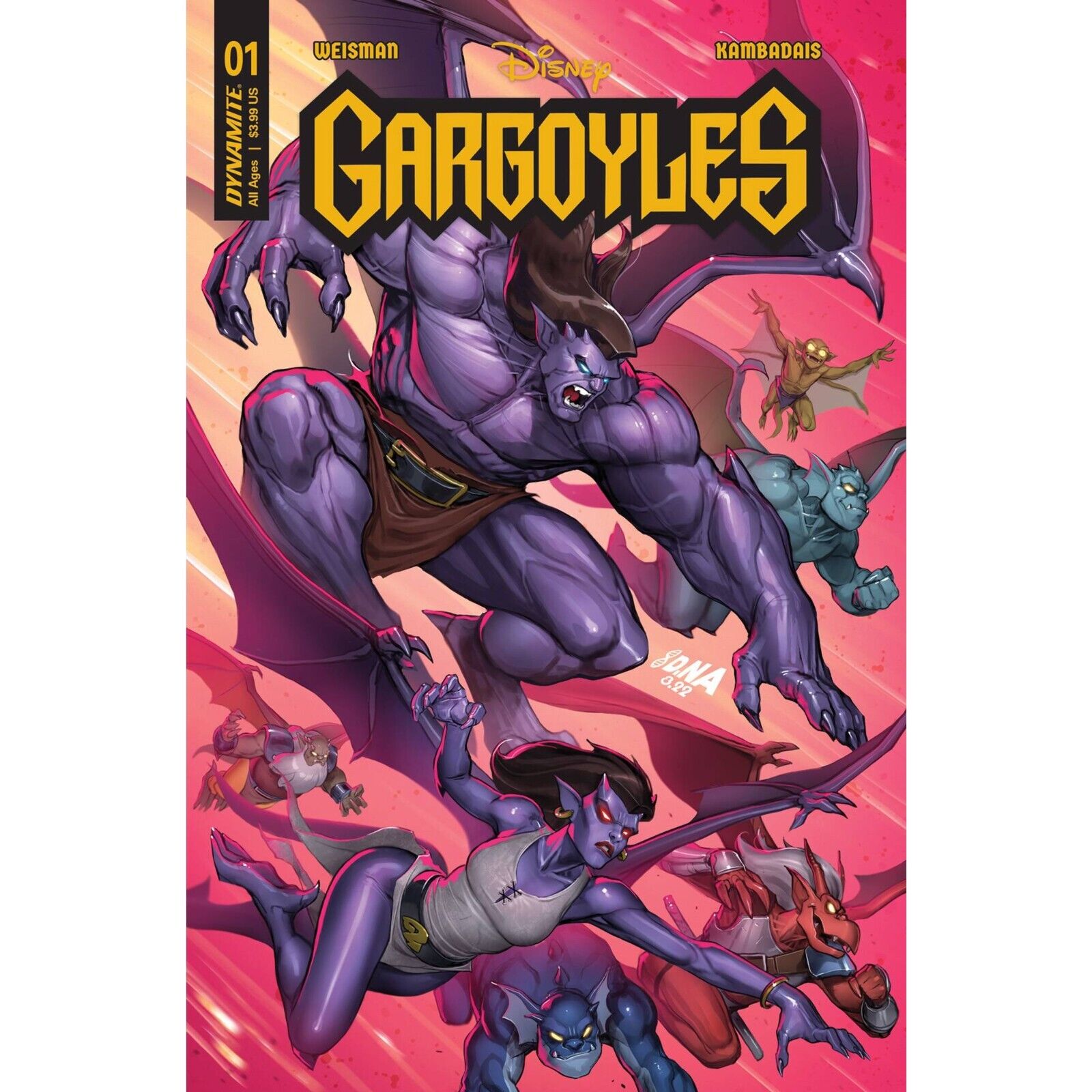 Gargoyles (2022) 1 2 Variants | Dynamite Entertainment / Disney | COVER SELECT