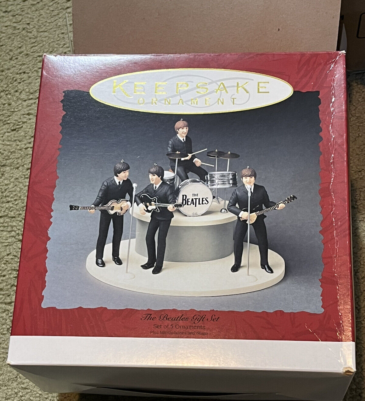New Hallmark Keepsake Ornament The Beatles Gift Set 1994 Original Box & Shipper
