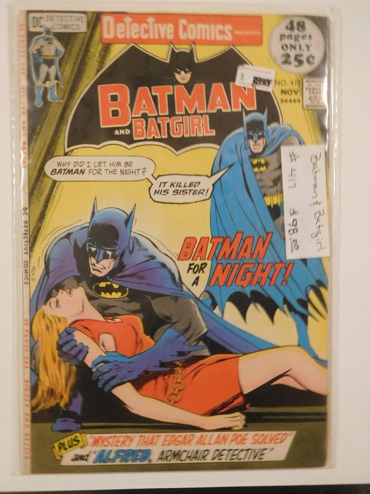 Batman & Batgirl #417 Vintage .25 Cent Comic Book