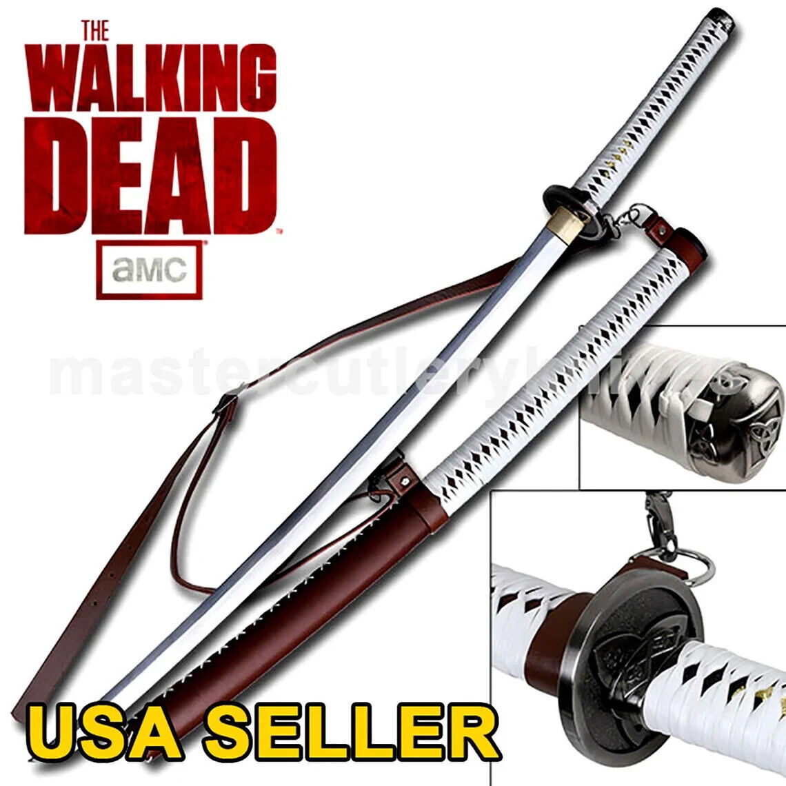 The Walking Dead Samurai Sword-Michonne's Katana Zombie Killer Hand Forged 8213
