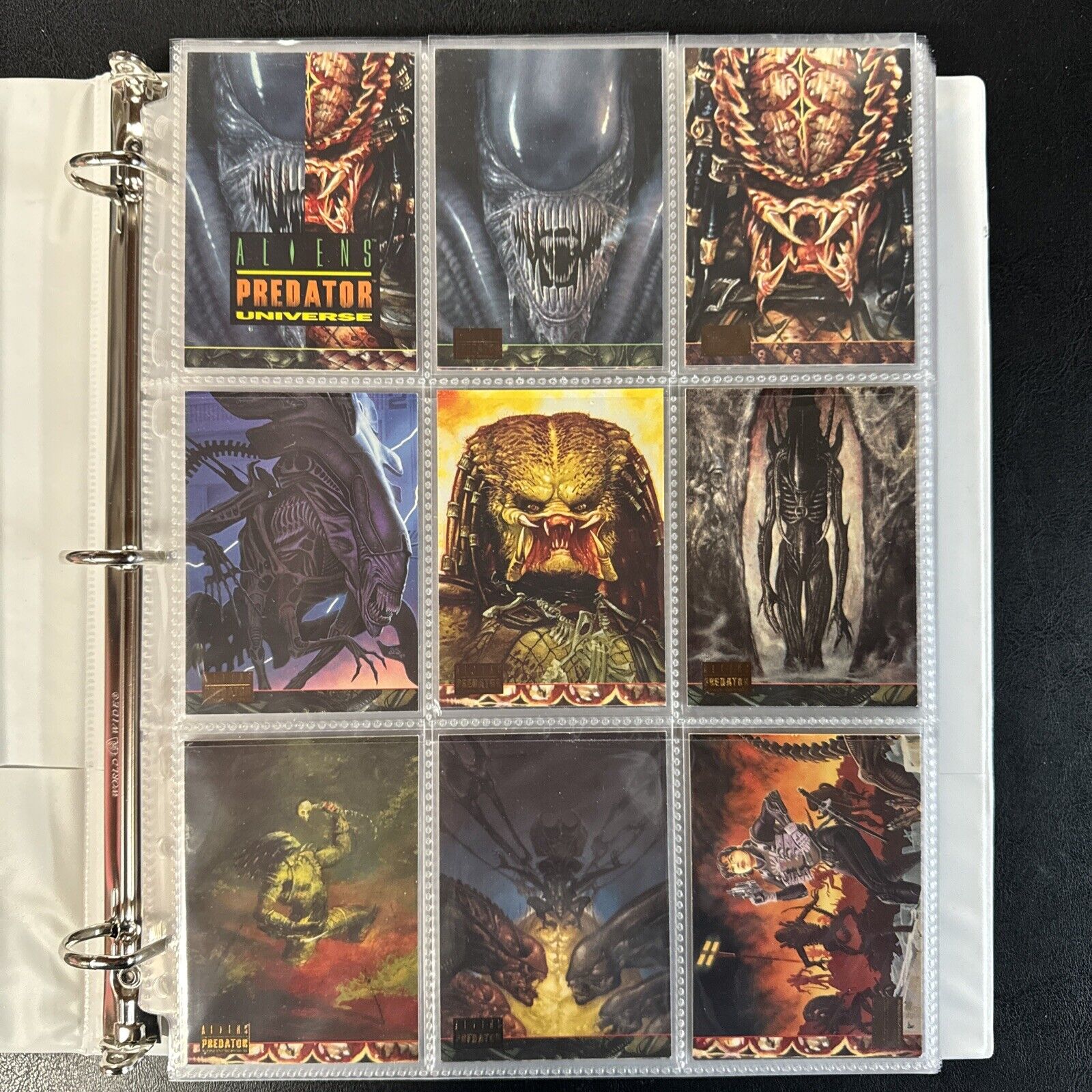 1995 Aliens Predator Universe Trading Card Set of 72 + A1-A15 Cards Topps~NICE
