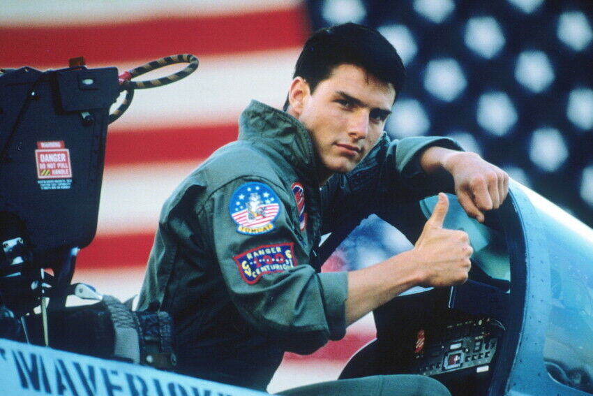 Top Gun, Tom Cruise in cockpit 4x6 photograph