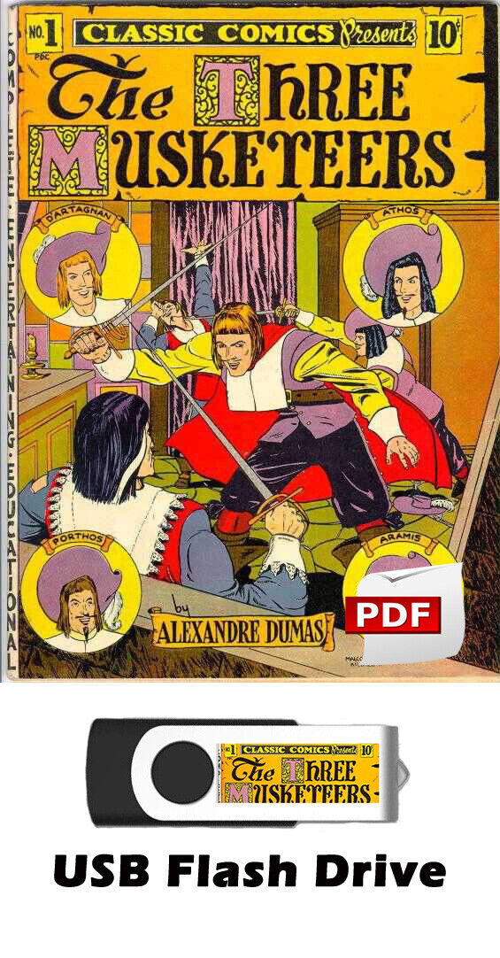 Classics Illustrated Comics & Classics Illustrated Junior 246 Issues on 16GB USB