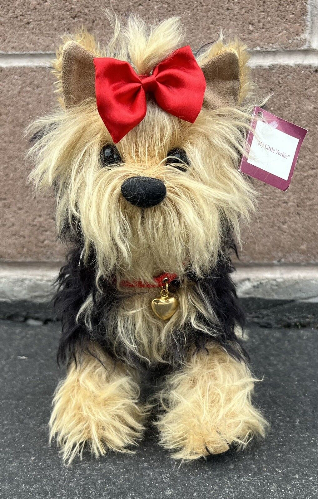 CUTE Ashton Drake Yorkshire Terrier Yorkie Dog Lifelike Stuffed  Plush Toy