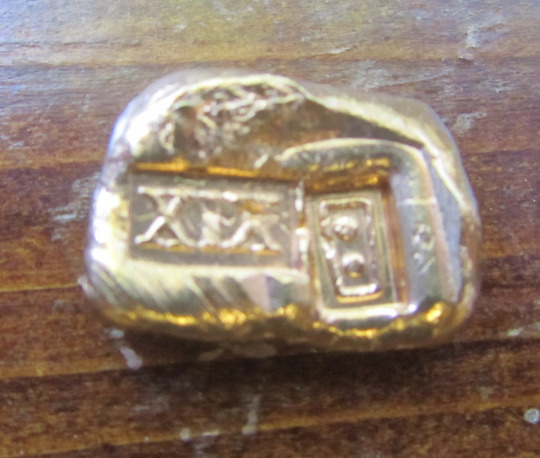 Tiny Atocha 1622 Shipwreck Gold Ingot Bar Collectible Curio (Replica)