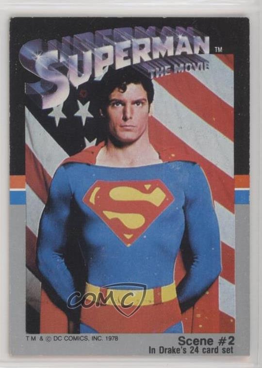 1978 Drake's Superman: The Movie Food Issue Superman-The Man of Steel #2 2xw