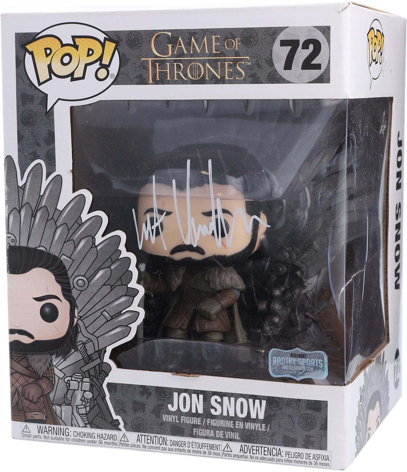 Kit Harington Game of Thrones Autographed #61 Jon Snow Funko Pop - TV Figurines