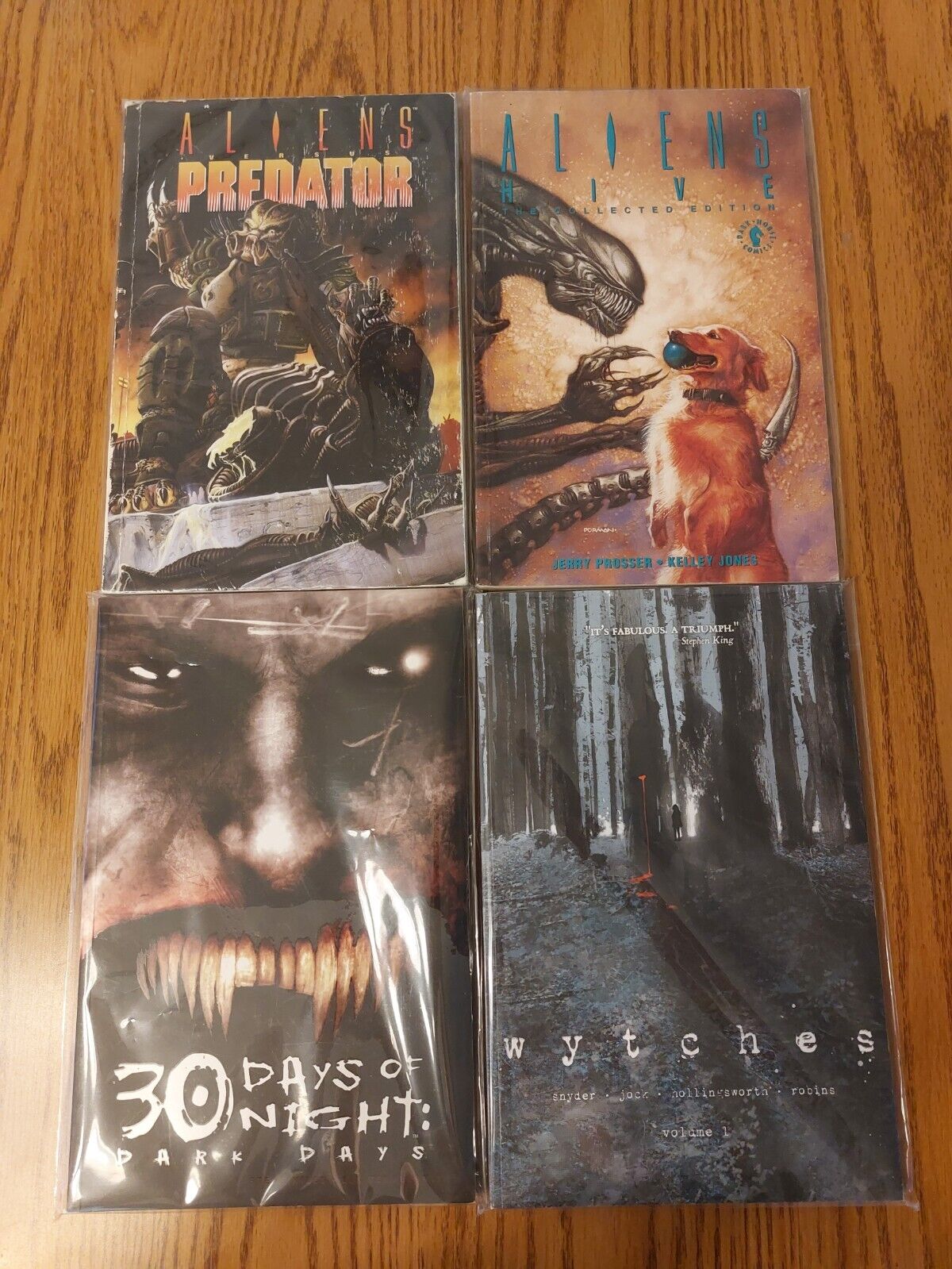 Set of 4 Aliens Predator 30 Days of Night Wytches TPB, Great Condition