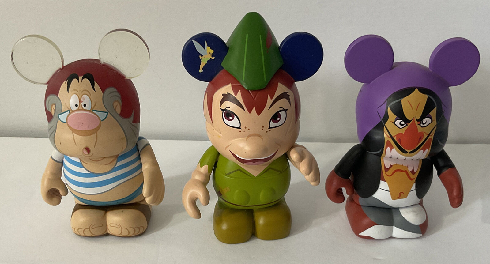 Disney Vinylmation Set of 3 Figurines Peter Pan Captain Hook Smee Classic