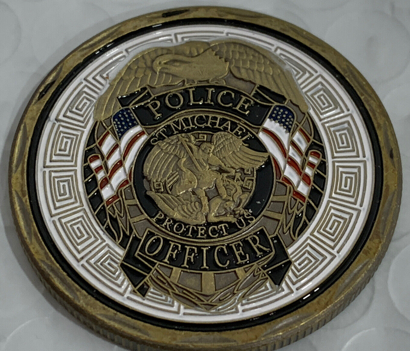 * 10 PCS Police Officer St Michael Patron St of Law Enforcement Challenge Coin