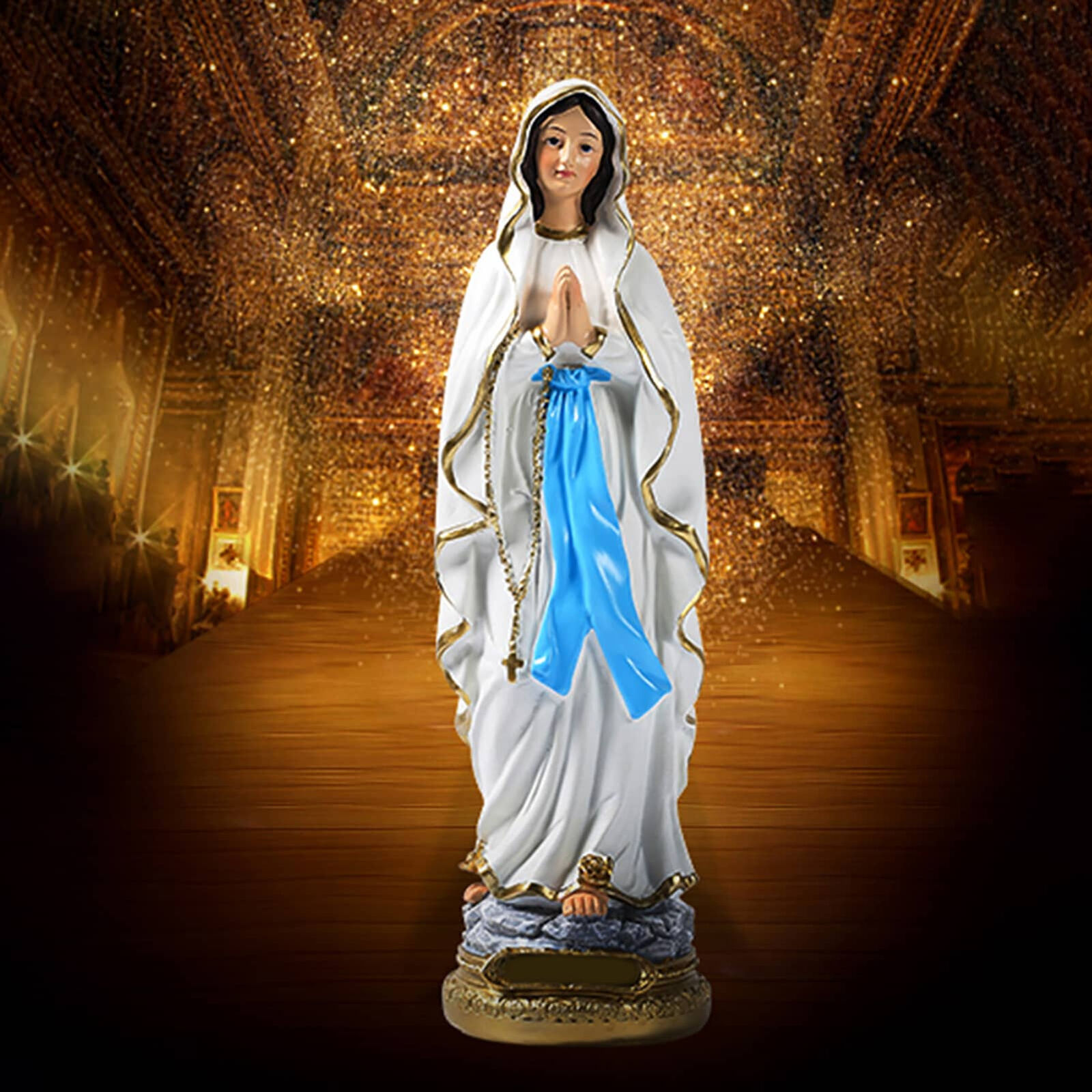 Resin Virgin Mary Statue Religious Gift Our Lady Blessed Virgin Mary Ornament